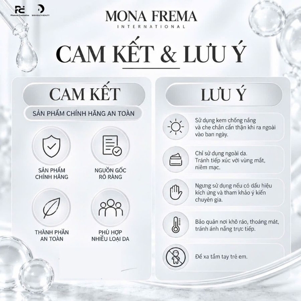 MONA FREMA White-Equation Reinforcing Concentrate 30ml – Tinh chất duy trì hiệu quả dưỡng sáng, hỗ trợ cải thiện da xỉn màu