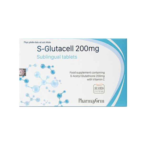PHARMAFORM S-GLUTACELL 200mg : Viên Uống Hỗ Trợ Chống Oxy Hóa & Cải Thiện Nám Da