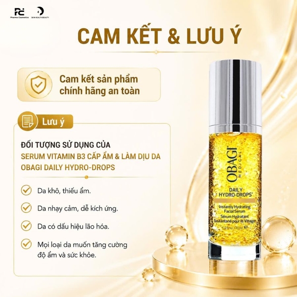 Obagi Daily Hydro-Drops Facial Serum: "Cứu tinh" cho làn da thiếu ẩm và nhạy cảm 
