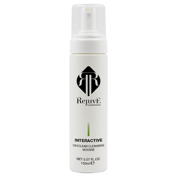 REJUVE INTERACTIVE OXYCLEAR CLEANSING MOUSSE (150ML)/ SỮA RỬA MẶT CUNG CẤP OXY THANH LỌC DA CHO MỌI LOẠI DA INTERACTIVE OXYCLEAR CLEANSING MOUSSE (150ML)