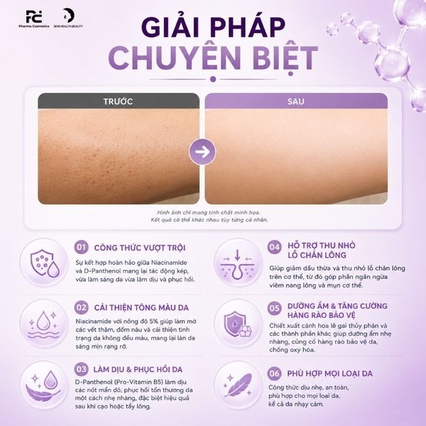 PAULA'S CHOICE 5% NIACINAMIDE BODY SERUM: Tinh Chất Dưỡng Thể Sáng Da, Giảm Thâm & Phục Hồi Toàn Diện Cho Cơ Thể