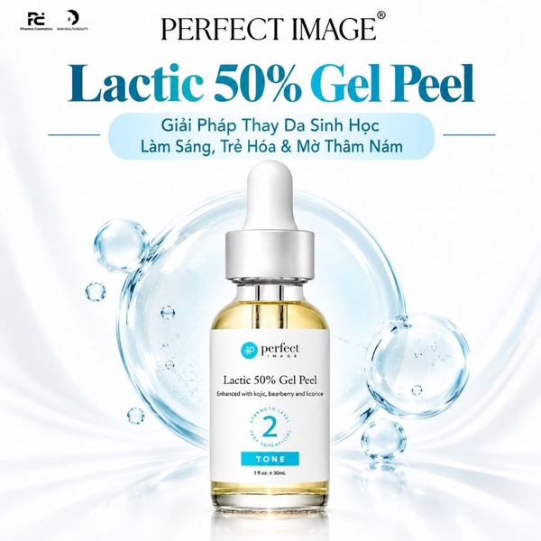 PERFECT IMAGE Lactic 50% Gel Peel: Thay Da Sinh Học Làm Sáng, Trẻ Hóa & Mờ Thâm Nám