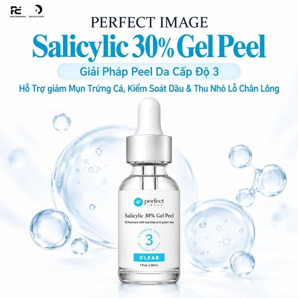 PERFECT IMAGE Salicylic 30% Gel Peel: Giải Pháp Peel Da Cấp Độ 3 – Hỗ Trợ Điều Trị Mụn Trứng Cá, Kiểm Soát Dầu & Thu Nhỏ Lỗ Chân Lông