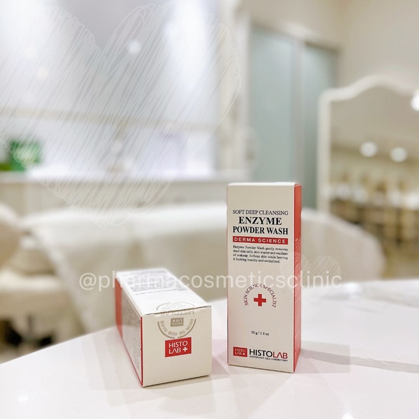 HISTOLAB ENZYME POWDER WASH / SỮA RỬA MẶT DẠNG BỘT, GIÚP LÀM SẠCH DA VÀ TẨY TẾ BÀO CHẾT CHO DA