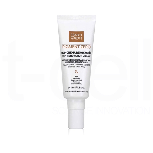 MARTIDERM PIGMENT ZERO DSP RENOVATION CREAM KEM ĐÊM LÀM SÁNG DA, MỜ SẮC TỐ, DUY TRÌ SAU HYDROQUINONE