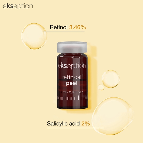 EKSEPTION RETIN-OIL PEEL 5ML / TINH CHẤT PEEL CĂNG BÓNG, TRẺ HÓA, GIẢM MỤN VÀ TRẮNG SÁNG DA 