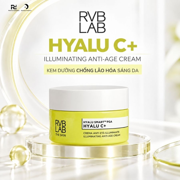RVB LAB HYALU C+ ILLUMINATING ANTI-AGE CREAM / KEM DƯỠNG CHỐNG LÃO HÓA SÁNG DA