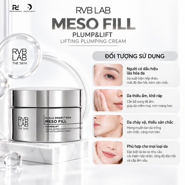 RVB LAB MESO FILL PLUMP&LIFT LIFTING PLUMPING CREAM / KEM LÀM ĐẦY VÀ NÂNG CƠ 