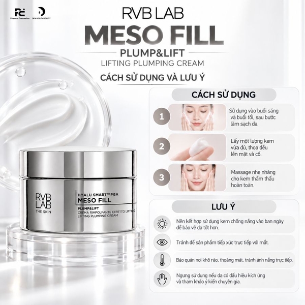 RVB LAB MESO FILL PLUMP&LIFT LIFTING PLUMPING CREAM / KEM LÀM ĐẦY VÀ NÂNG CƠ 