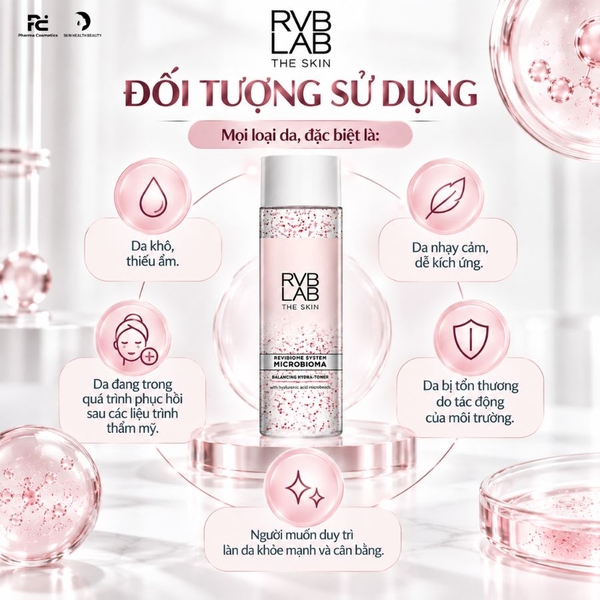 RVB LAB TONER BALANCING HYDRA / NƯỚC CÂN BẰNG DA VÀ CUNG CẤP LỢI KHUẨN, PHỤC HỒI ĐỘ ẨM 
