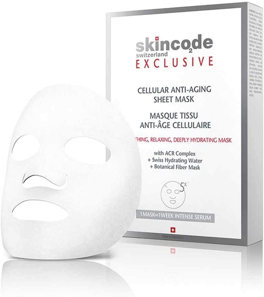 SKINCODE EXCLUSIVE CELLULAR ANTI_AGING SHEET MASK / MẶT NẠ TẾ BÀO CHỐNG LÃO HÓA DA