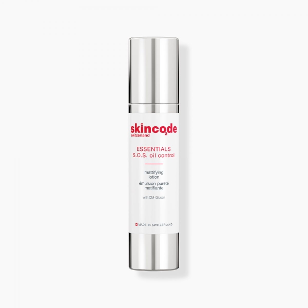 SKINCODE ESSENTIALS S.O.S OIL CONTROL MATTIFYING LOTION / NHŨ TƯƠNG CÂN BẰNG ĐỘ ẨM & DẦU, PHỤC HỒI DA, LÀM LÀNH TỔN THƯƠNG DO MỤN