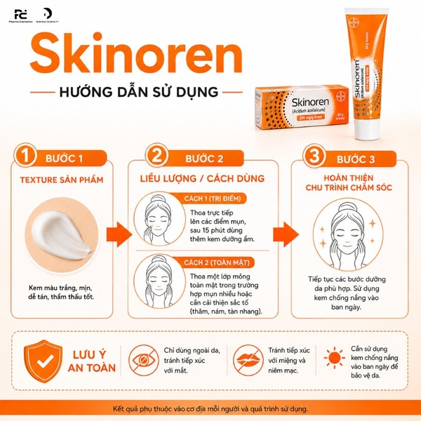Skinoren Acidum Azelaicum: Kem Trị Mụn, Mờ Thâm & Điều Trị Rosacea Chuyên Sâu