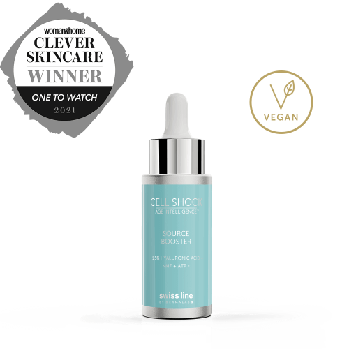 CELL SHOCK SOURCE BOOSTER – 1.5 % HYALURONIC ACID + NMF + ATP / BOOSTER 1,5 % HA – DƯỠNG ẨM – CĂNG BÓNG – LÀM ĐẦY – BỔ SUNG NĂNG LƯỢNG
