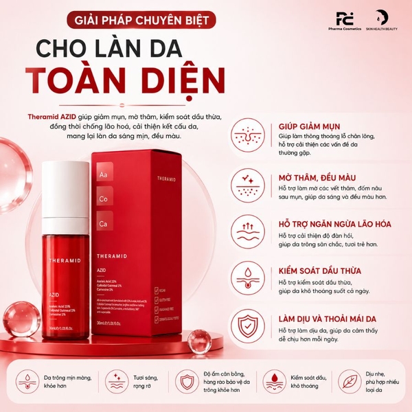 THERAMID AZID / TINH CHẤT TRỊ MỤN VÀ CHỐNG LÃO HÓA ( THUẦN CHAY)