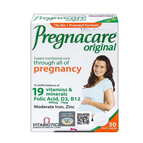 VITABIOTICS PREGNACARE ORIGINAL: Vitamin & Khoáng Chất Toàn Diện Cho Mẹ Bầu & Sau Sinh 