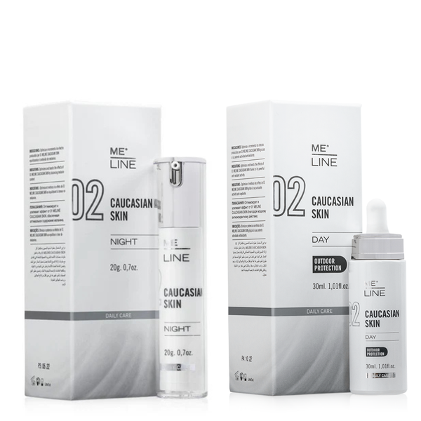 MELINE 02 CAUCASIAN SKIN DAY/NIGHT / BỘ ĐÔI TRỊ NÁM NGÀY/ĐÊM, SÁNG DA, TRẺ HÓA VÀ CĂNG BÓNG