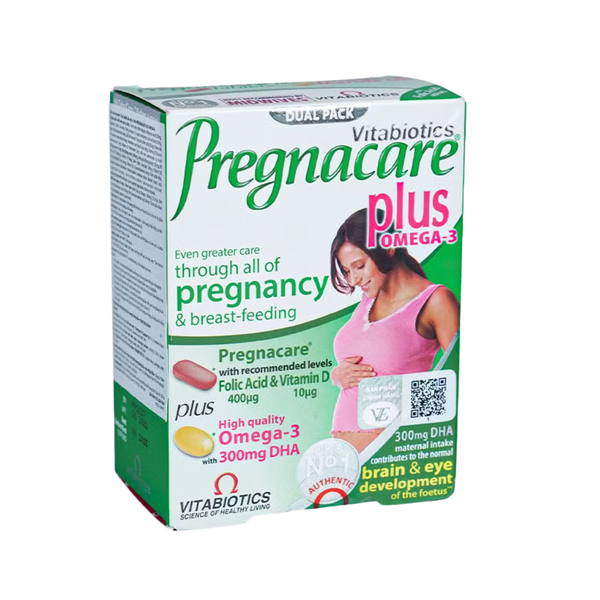 VITABIOTICS PREGNACARE PLUS OMEGA 3: Dinh Dưỡng Toàn Diện Cho Mẹ Bầu & Mẹ Cho Con Bú 