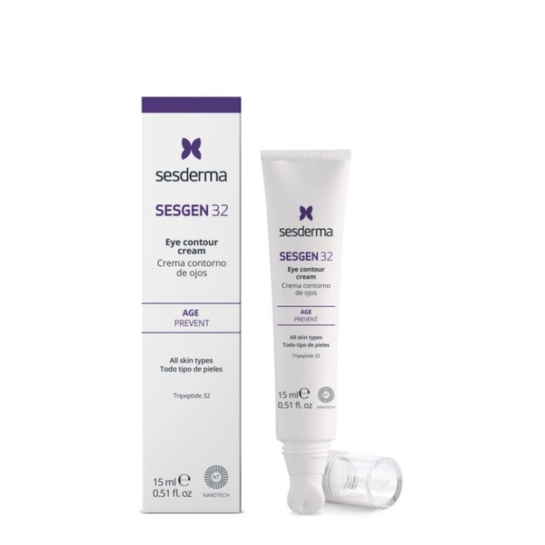 SESDERMA SESGEN 32 EYE CONTOUR CERAMIC: Kem Trẻ Hóa & Tái Tạo Vùng Mắt Cấp Độ Tế Bào