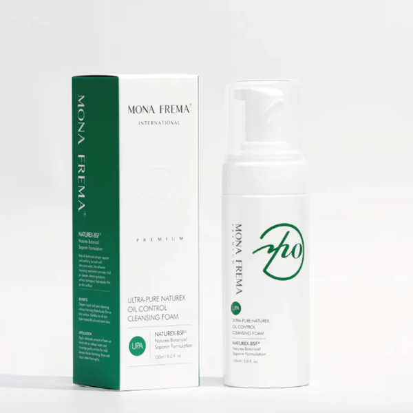 MONA FREMA UPA Ultra-Pure Naturex Oil Control Cleansing Foam 150ml – Sữa rửa mặt tạo bọt làm sạch sâu và kiểm soát dầu