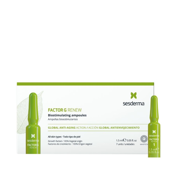 SESDERMA FACTOR G RENEW BIOSTIMULATING AMPOULES: Tinh Chất Kích Thích Sinh Học - Phục Hồi Tái Tạo Da Chuyên Sâu