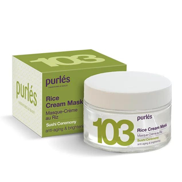 PURLÉS RICE CREAM MASK / MẶT NẠ CÁM GẠO TRẮNG SÁNG MỀM MƯỢT CHO MỌI LOẠI DA