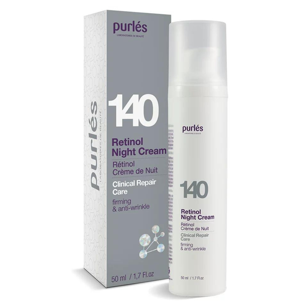 PURLÉS RETINOL NIGHT CREAM / KEM TRẺ HÓA BAN ĐÊM GIÚP TĂNG CƯỜNG TÁI TẠO TRẺ HÓA DA MẠNH MẼ, TRẮNG SÁNG, ĐỒNG ĐỀU MÀU DA, CHỐNG TẮC NGHẼN