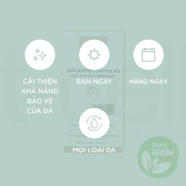 MARTIDERM PIGMENT ZERO DSP ANTIOX CAPSULES / VIÊN UỐNG CHỐNG NẮNG THUẦN CHAY ( PHIÊN BẢN MỚI)
