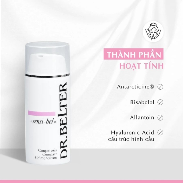 DR.BELTER COUPEROSIS COMPACT CREAM/ KEM ĐẶC TRỊ DA NHẠY CẢM, GIÃN MAO MẠCH DR.BELTER COUPEROSIS COMPACT CREAM