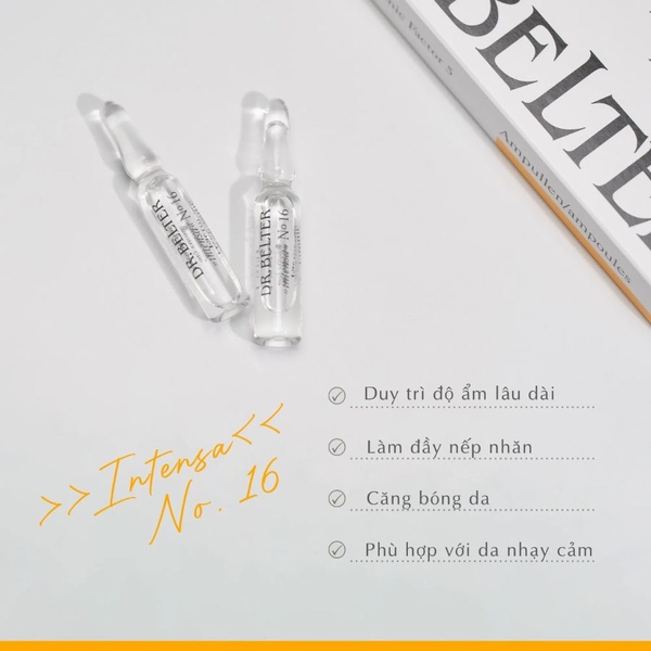 DR.BELTER INTENSA NO.16 HYALURONIC FACTOR 5/ TINH CHẤT DƯỠNG ẨM DR.BELTER INTENSA NO.16 HYALURONIC FACTOR 5