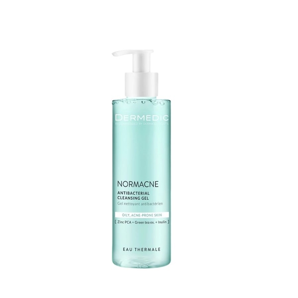DERMEDIC NORMACNE PREVENTI ANTIBACTERIAL CLEANSING GEL: Sữa Rửa Mặt Sạch Sâu & Hỗ Trợ Giảm Mụn