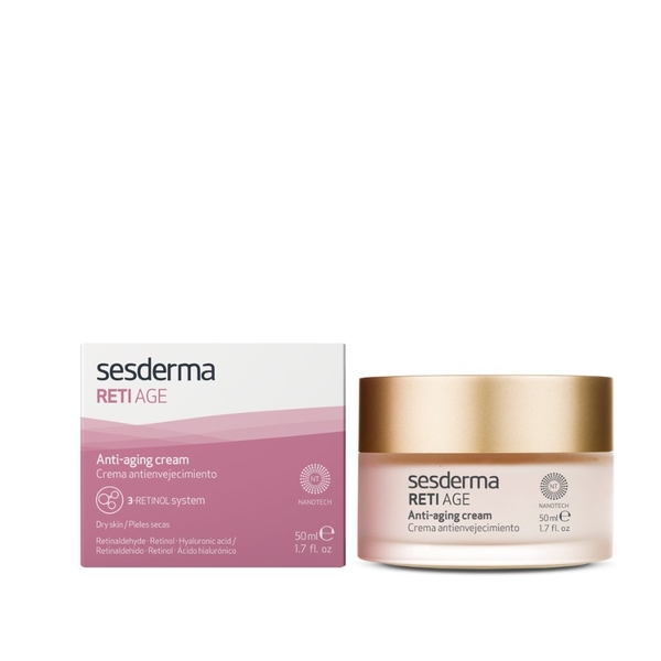 SESDERMA RETI AGE ANTI-AGING CREAM: Kem Dưỡng Chống Lão Hóa 3-Retinol System - Trẻ Hóa & Săn Chắc Da