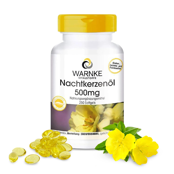 Warnke Nachtkerzenöl 500mg – Bí Quyết Cân Bằng Nội Tiết & Trẻ Hóa Da Từ Đức