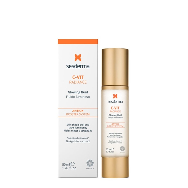 SESDERMA C-VIT RADIANCE GLOWING FLUID: Tinh Chất Vitamin C - Chống Oxy Hóa & Dưỡng Sáng Da Rạng Rỡ Tức Thì
