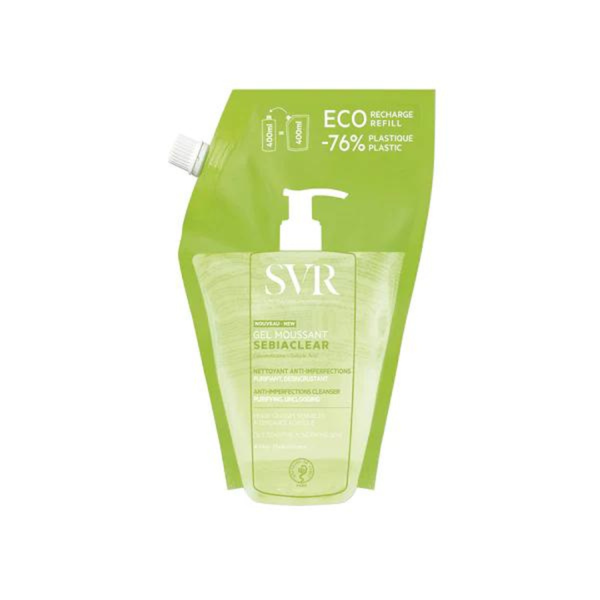 SVR Sebiaclear Gel Moussant: Gel Rửa Mặt Làm Sạch Sâu, Giảm Mụn Cho Da Dầu Nhạy Cảm
