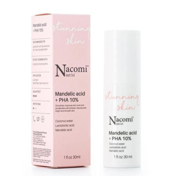NACOMI NEXT LEVEL MANDELIC ACID + PHA 10% / HUYẾT THANH TẨY TẾ BÀO CHẾT VÀ LÀM SÁNG DA 
