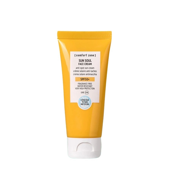 COMFORT ZONE SUN SOUL FACE CREAM SPF50+: Kem Chống Nắng Dịu Nhẹ - Bảo Vệ Toàn Diện & Ngừa Lão Hóa