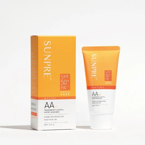 ( DATE 6/2027 )MONA FREMA SUNPRE HIGH PROTECTION AA FACIAL GEL: Kem Chống Nắng Phổ Rộng Dạng Gel Nước - Chống Lão Hóa & Dưỡng Ẩm