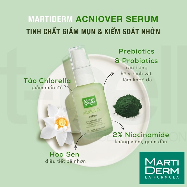 MARTIDERM ACNIOVER SERUM / TINH CHẤT GIẢM MỤN & KIỂM SOÁT NHỜN