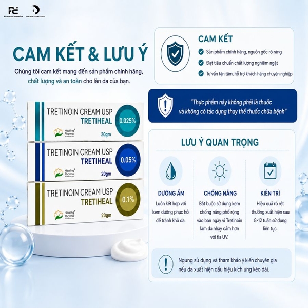 KEM TRETINOIN TRETIHEAL: Giải Pháp Vàng Cho Da Mụn & Chống Lão Hóa Toàn Diện