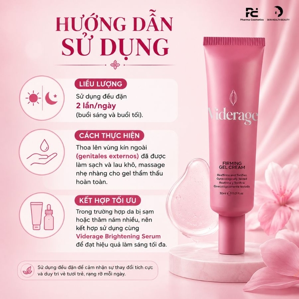 Viderage Firming Gel-Cream: Kem Dưỡng Phục Hồi, Làm Săn Chắc & Trẻ Hóa Vùng Kín Chuyên Sâu