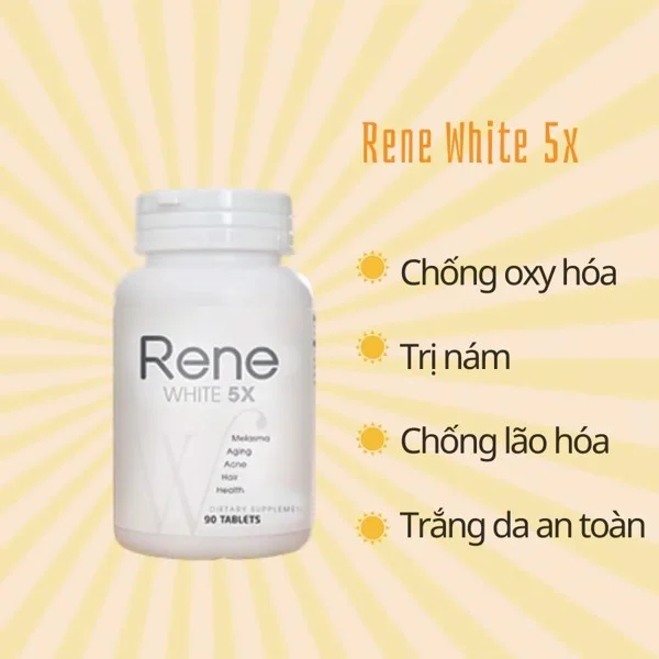 RENE WHITE / VIÊN UỐNG TRẮNG DA MỌC TÓC