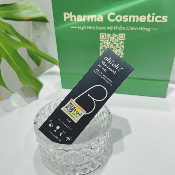 OH!OH! SKIN HEALTH SERUM (with 20% Niacinamide & 2% Acetyl Glucosamine) : Tinh Chất Kiểm Soát Bã Nhờn & Dưỡng Sáng, Mờ Thâm Mạnh Mẽ