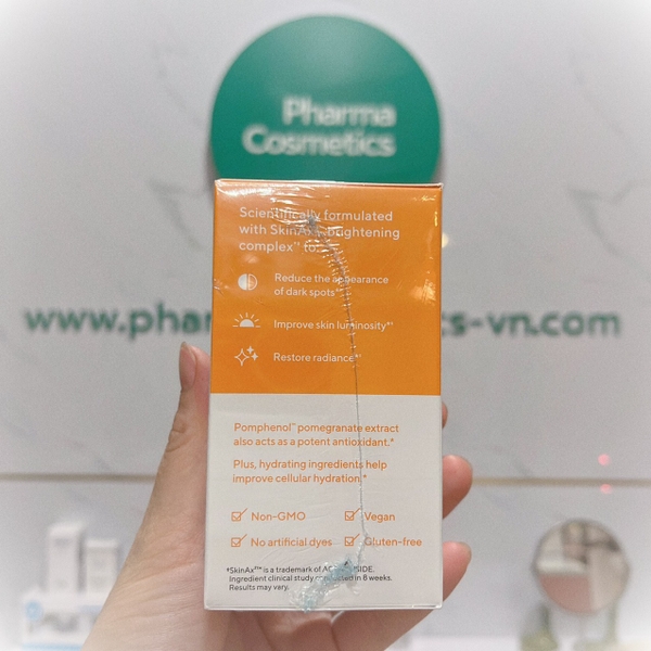 MURAD BRIGHT & EVEN SUPPLEMENT 60 VIÊN/ VIÊN UỐNG CHỐNG NẮNG SÁNG DA VÀ CHỐNG OXY HOÁ BRIGHT & EVEN SUPPLEMENT (PHIÊN BẢN MỚI)