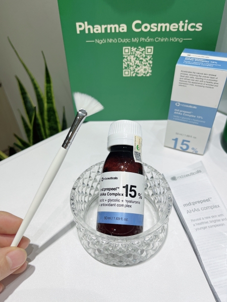 Md:prepeel AHAs Complex 15% – Giải Pháp "Vàng" Chuẩn Bị Da & Thay Da Sinh Học Căng Bóng