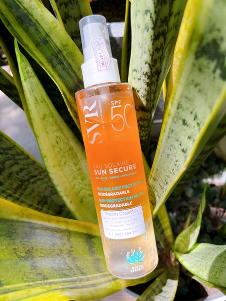 SVR SUN SECURE EAU SOLAIRE  SPF50+ 200ml: Xịt Chống Nắng Cho Da Nhạy Cảm, Mặt & Body, Mỏng Nhẹ Như Nước 