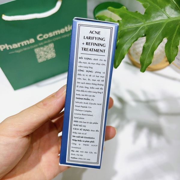 Glowbiotics Acne Clarifying + Refining Treatment: Tinh chất trị mụn - làm sạch và cải thiện làn da
