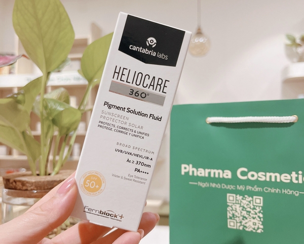 Heliocare 360° Pigment Solution Fluid SPF50+ – Kem Chống Nắng Ngừa Nám & Bảo Vệ Da Toàn Diện