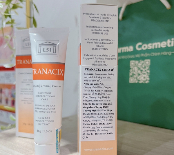 Tranacix Cream 3% – Giải Pháp Đột Phá Điều Trị Nám, Hồng Ban & Tăng Sắc Tố