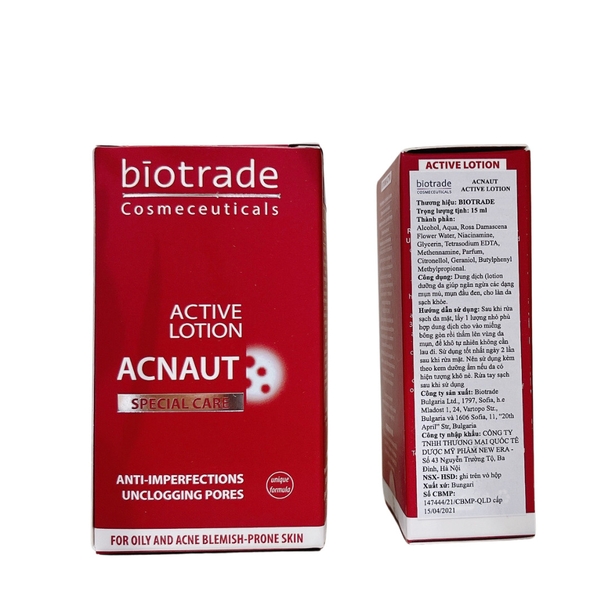 Biotrade Acnaut Active Lotion – Dung Dịch Chấm Mụn Viêm Mủ Từ Bulgaria